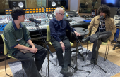 3 people sitting in a music studio, doing an interview